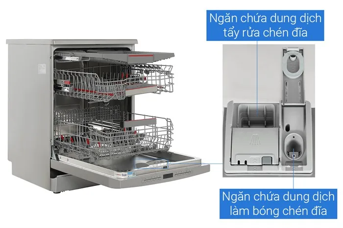 Máy rửa chén độc lập Bosch 14 BỘ BÁT ĐŨA SMS6ECI11E