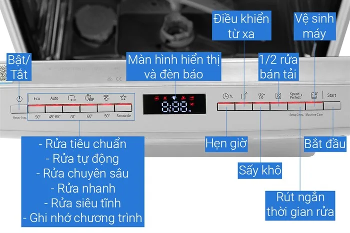 Máy rửa bát Bosch 14 bộ SMS6ZCI08E serie 6 sấy zeolith nhập khẩu Đức