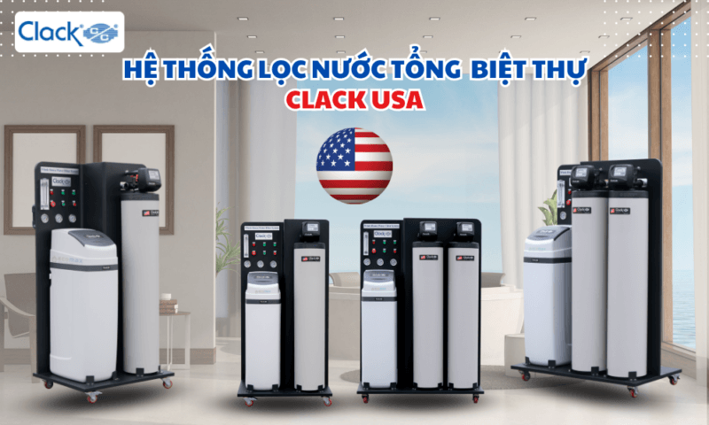 Hệ thống lọc nước đầu nguồn tổng sinh hoạt Clack WS1TC-05 USA