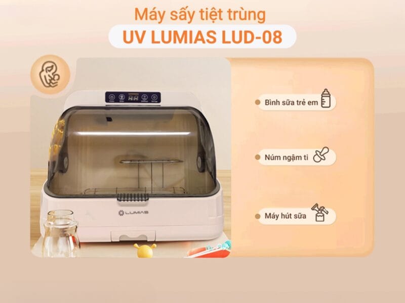 Máy sấy tiệt trùng UV Lumias LUD-08