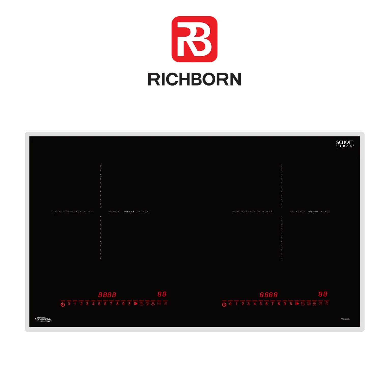 Bếp Từ Đôi RICHBORN RI7343H28R Bếp Từ Đôi RICHBORN RI7343H28R