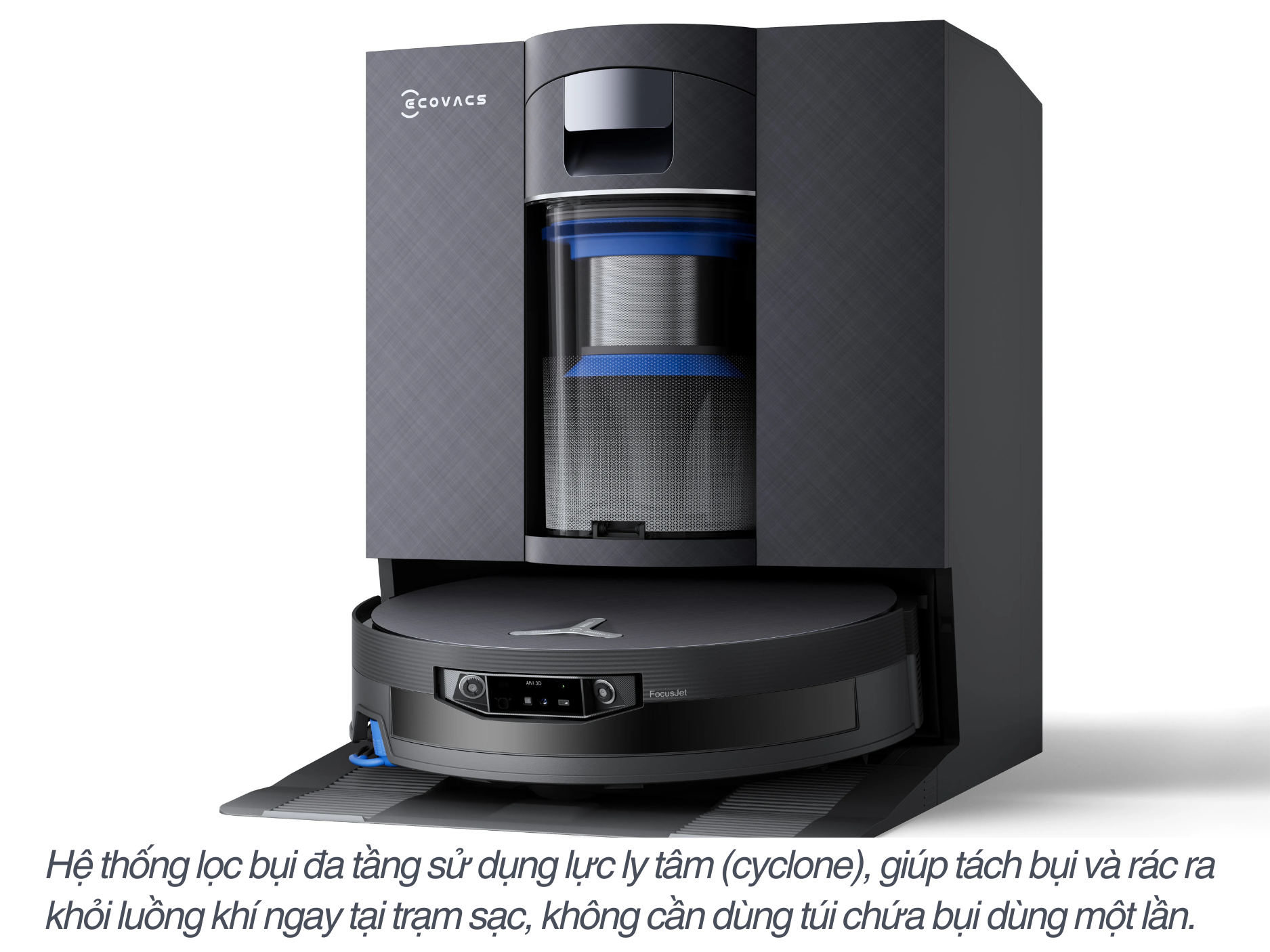 Robot hút bụi lau nhà Ecovacs Deebot X12 OmniCyclone